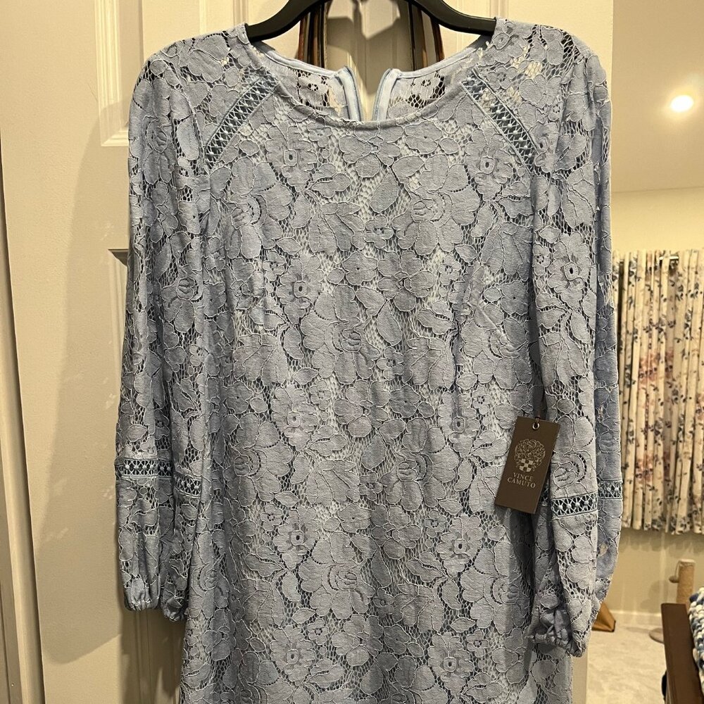 Vince Camuto Lace A-Line Long Sleeve Dress - Picture 1 of 4